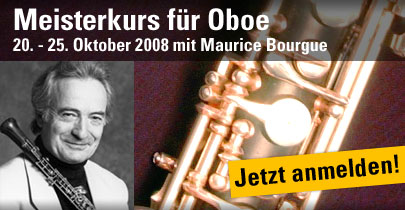 Teaser: Kammermusik Meisterkurs Oboe mit Maurice Bourgue